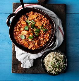 Chili con pollo med kycklingchorizo och bönor