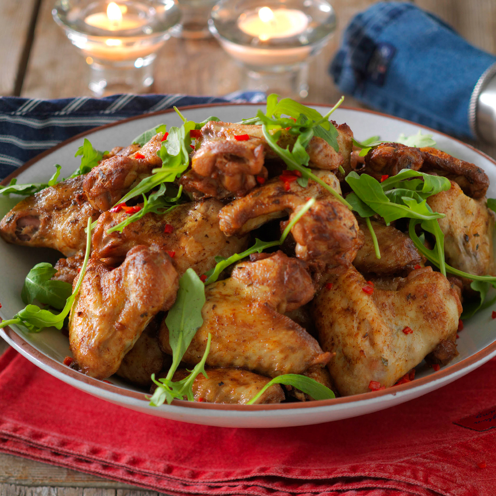 Hickorymarinerade-kycklingvingar