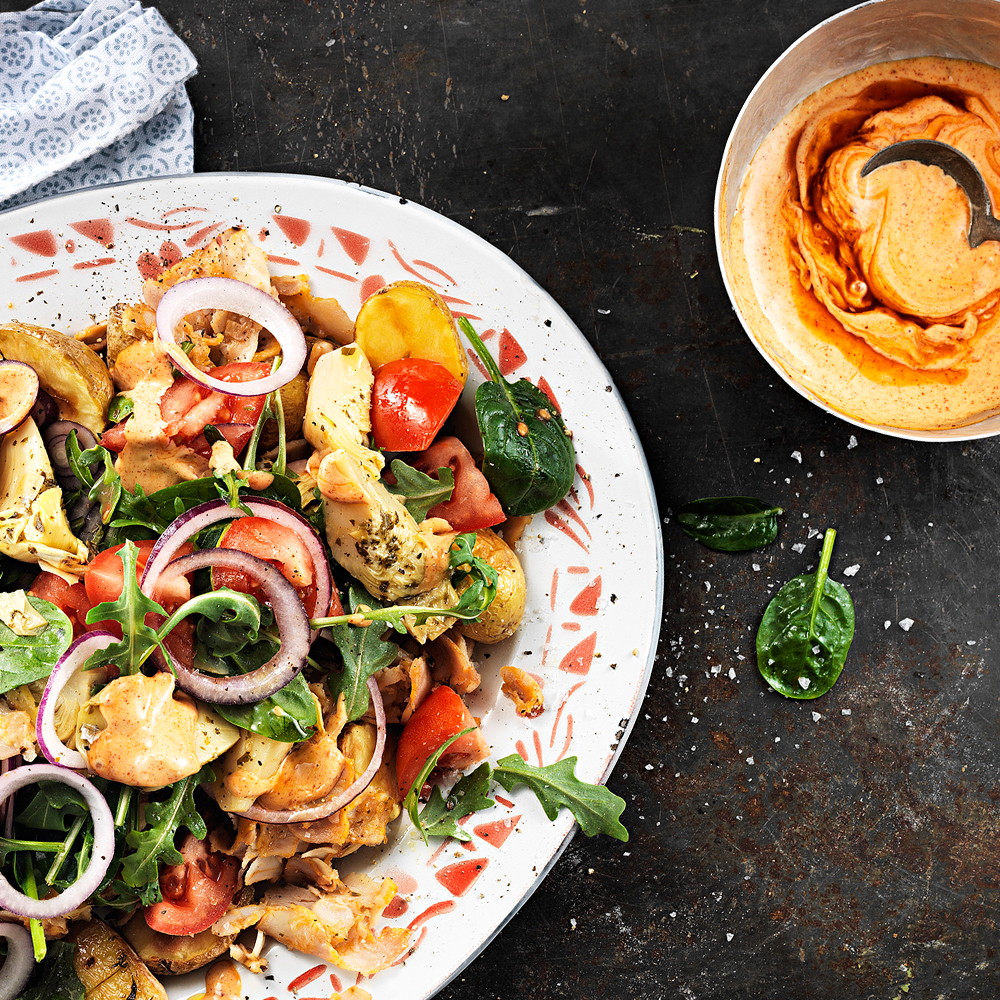 Stark-kebabsallad