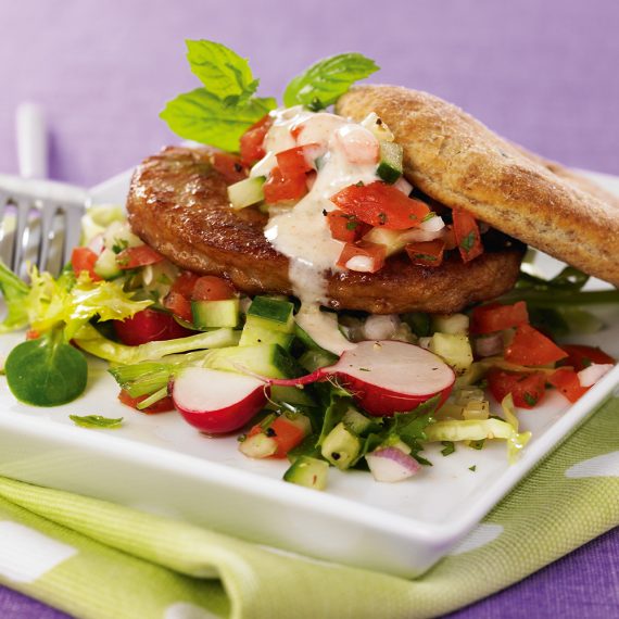Indian chicky burger - Kyckling från Kronfågel