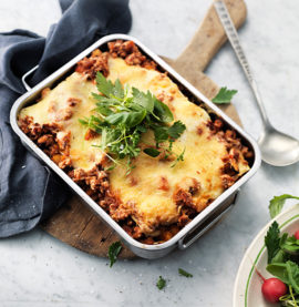 Kycklinglasagne med örter och vitlök I enkelt