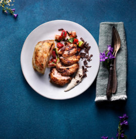 Jubileumskyckling-lårfilé smaksatt med choklad