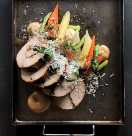 Ballotine på KycklingSteak med primörer