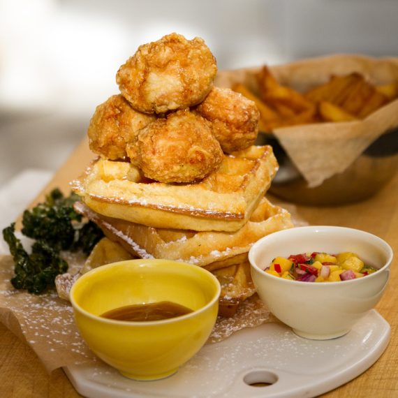 Chicken Nuggets & Waffles