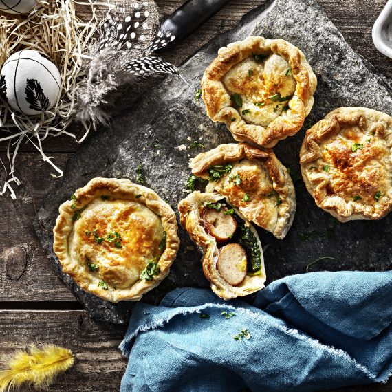 Lyxiga minipajer med kycklingköttbullar