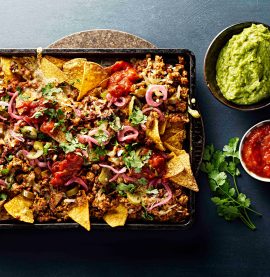 Nachotallrik med kycklingfärs