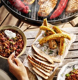 Grillad kycklingfilé med goda tillbehör