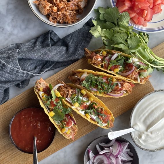 Pulled chicken av kycklingfilé