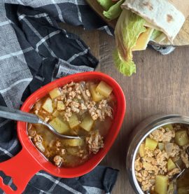 Gulaschsoppa med kycklingfärs