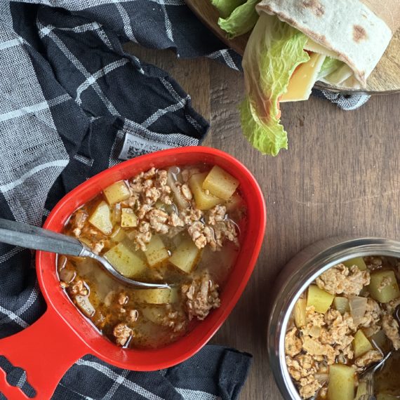 Gulaschsoppa med kycklingfärs