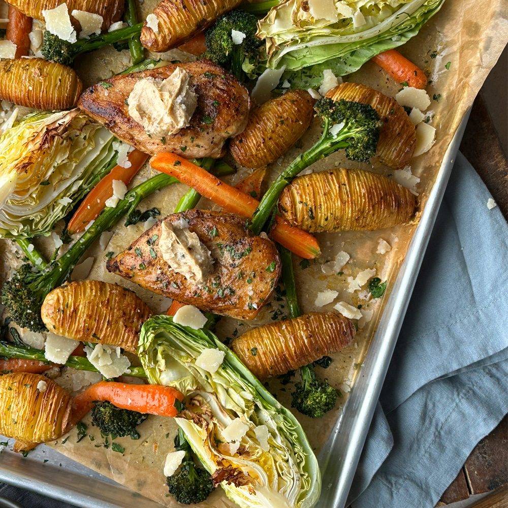 Allt på en plåt med chickypack och grönsaker - Kronfågel