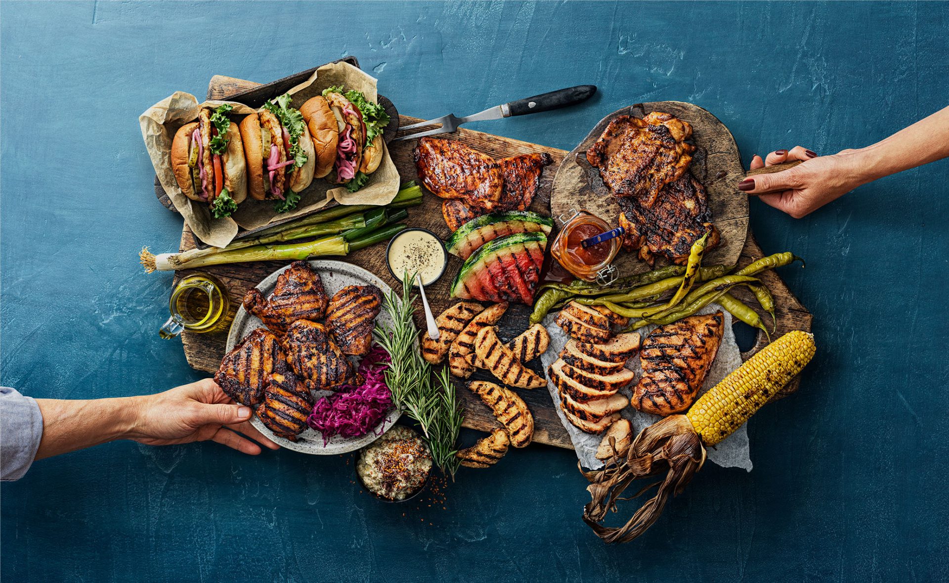 kyckling på grillen